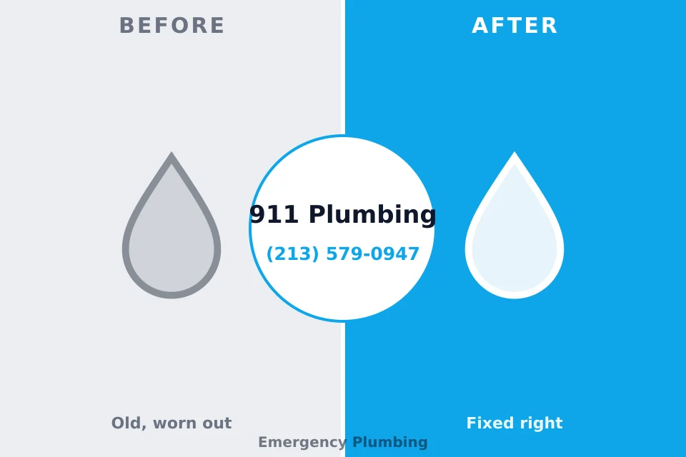 Before and after: plumbing repair High Springs, FL